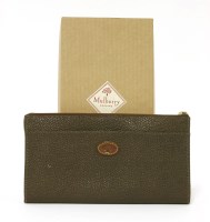 Lot 1266 - A Mulberry mole and Scotch grain travel wallet