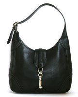 Lot 1116 - A Coach navy calf leather handbag