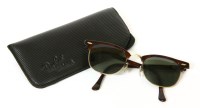 Lot 1463 - A pair of vintage Ray-Ban 'Clubmaster' sunglasses