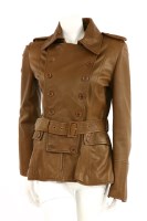Lot 1337 - A Mulberry oak leather jacket
