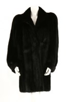 Lot 1374 - A Saga mink black ranch mink coat