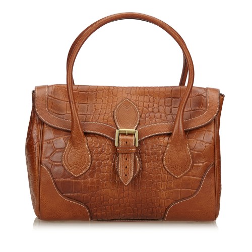 Lot 1195 - A Mulberry leather embossed handbag