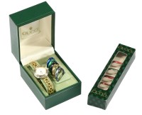 Lot 1477 - A ladies' vintage Gucci two-colour gold-plated quartz bracelet watch