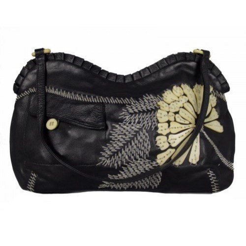 Lot 1085 - A Jamin Puech black leather handbag