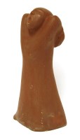 Lot 666 - A Polish terracotta figure