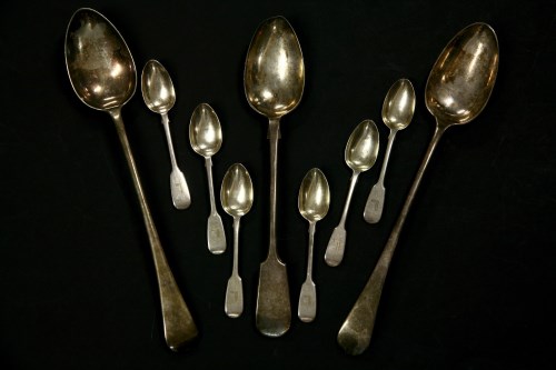 Lot 205 - A set of six Victorian silver teaspoons