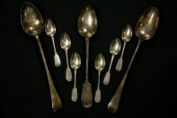Lot 205A - A set of six Victorian silver teaspoons