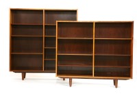 Lot 456 - A pair of Danish rosewood bookshelves