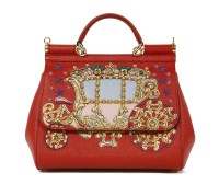 Lot 1381 - A Dolce and Gabbana runway limited edition 'Cinderella Collection' dauphine leather 'Sicily' handbag