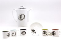Lot 304 - A Susie Cooper fruit pattern coffee service