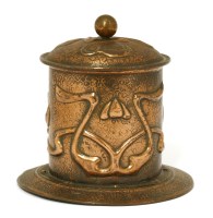 Lot 58 - An Arts and Crafts copper tobacco pot and cover