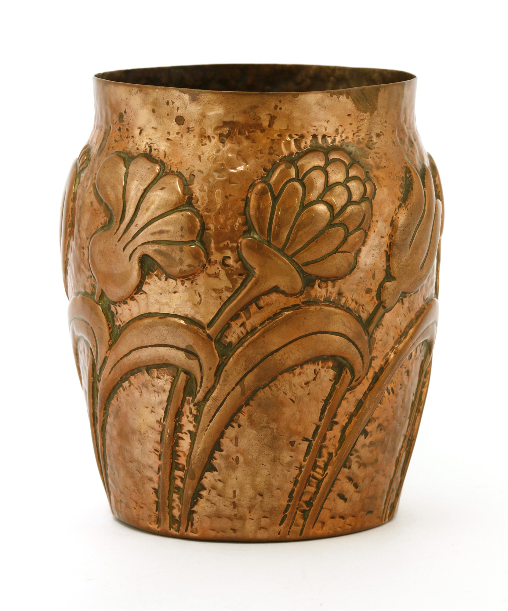Lot 61 A copper vase