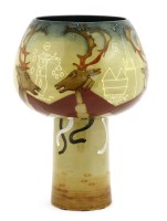 Lot 522 - A Moorcroft 'Abbots Bromley' chalice