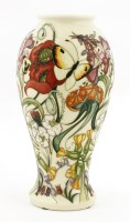 Lot 525 - A Moorcroft 'A Family Through Flowers' vase