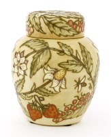 Lot 534 - A Moorcroft 'Fruit Garden' ginger jar and cover