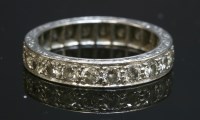 Lot 152 - A diamond set full eternity ring