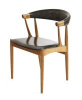 Lot 459 - A teak desk chair