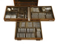 Lot 328 - An Art Deco silver-plated canteen of cutlery