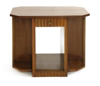 Lot 325 - An Art Deco walnut centre table