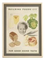 Lot 429 - 'BUILDING FOODS FOR GOOD SOUND TEETH'
Lithograph in colours