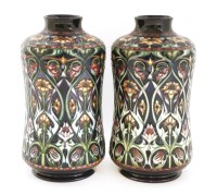 Lot 539 - A pair of Moorcroft 'Renaissance' vases