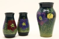 Lot 286 - A Sally Tuffin for Dennis China design vase in the hellebore pattern