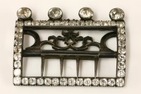 Lot 158 - A sterling silver Georgian hinged buckle