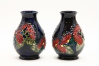 Lot 455 - A pair of Moorcroft 'Pohutukawa' vases