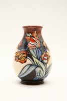 Lot 319 - A Moorcroft 'Tulips' pattern vase