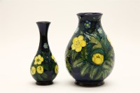 Lot 282 - Two Moorcroft 'Buttercup' pattern vases