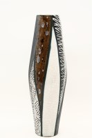 Lot 310 - A Trizia Studio Kwa Zulu Natal South African tubular vase