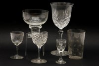 Lot 344 - A large quantity of various glassware to include a set of twelve large wine glasses