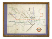 Lot 368 - A London Underground map
