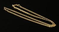 Lot 338 - A 9ct gold filed figure of eight link chain