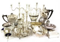 Lot 184 - A quantity of various silver plated wares