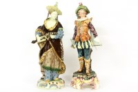 Lot 297 - Two glazed pottery figures