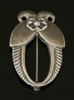 Lot 565 - A Georg Jensen sterling silver brooch