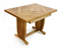 Lot 357 - An Art Deco walnut inlaid table