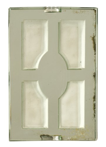 Lot 285 - An Art Deco slab glass tray