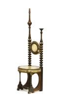 Lot 127 - A throne chair by Carlo Bugatti (1856-1940)