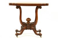Lot 648 - A Victorian figured walnut occasional table