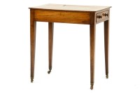 Lot 592 - A George III mahogany lamp table
