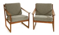 Lot 464 - A pair of teak 'FD130' armchairs