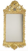 Lot 642 - A George II giltwood wall mirror