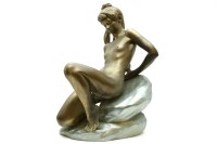 Lot 509A - A painted sculpture of a lady