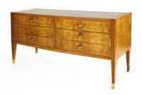 Lot 466 - An Italian maple six-drawer chest