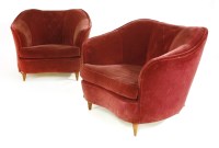 Lot 512 - A pair of Italian armchairs