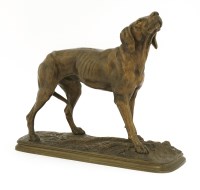 Lot 321 - A hound with a raised head