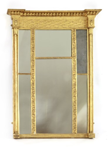 Lot 22 - A Regency gilt gesso overmantel mirror