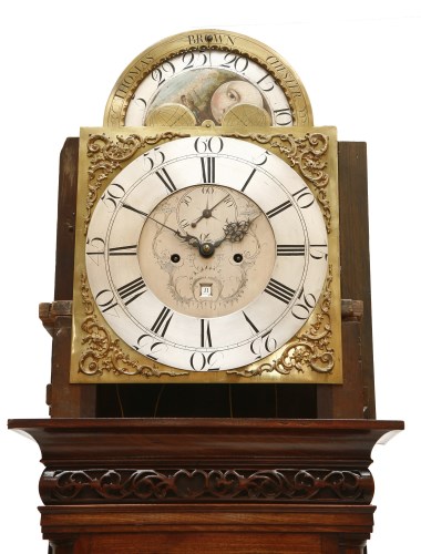 Lot 24 - A mahogany eight-day longcase clock